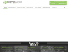 Tablet Screenshot of goldmanwetzel.com